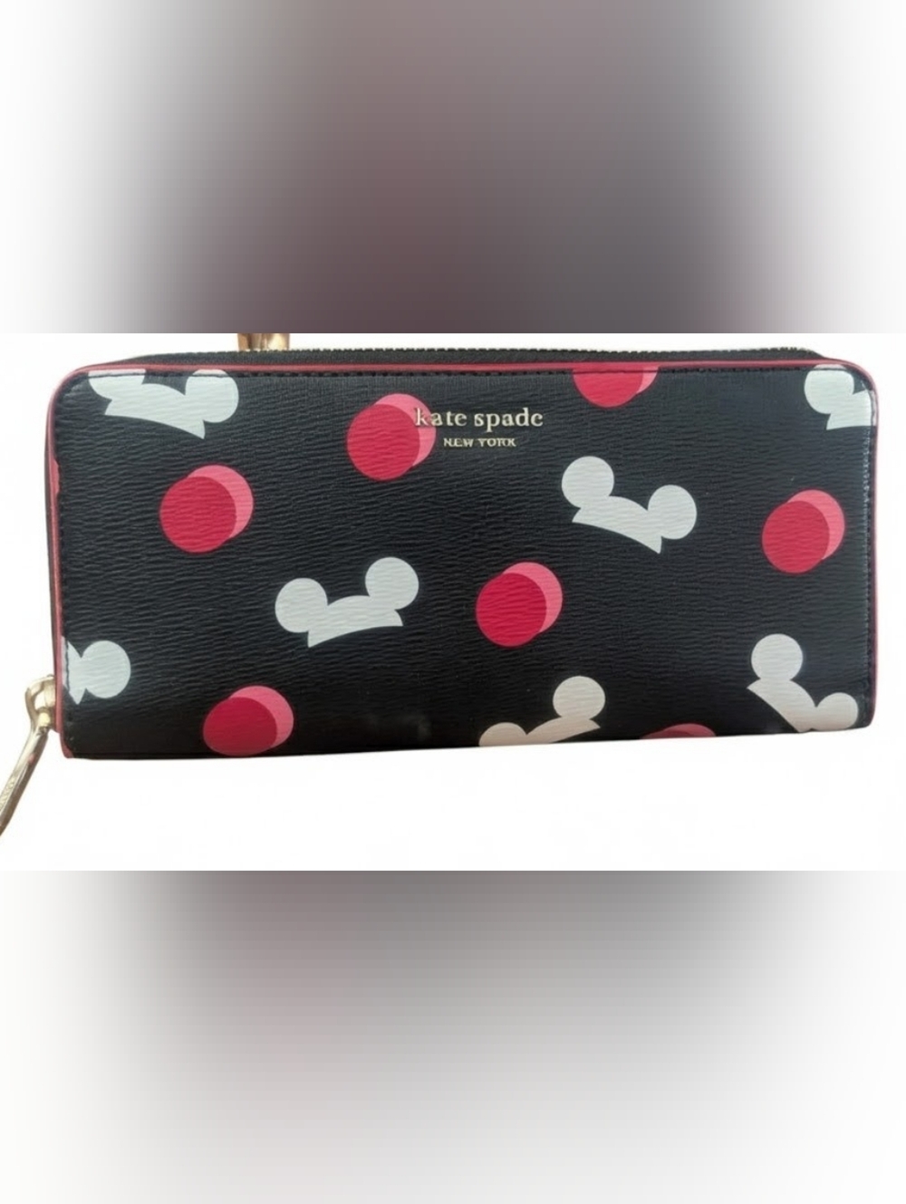 Kate Spade New York Disney Parks x Mickey Mouse Ear Hat Large Wallet
